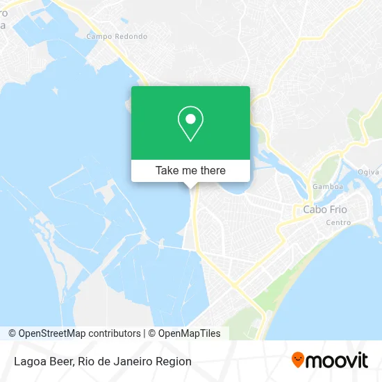 Lagoa Beer map