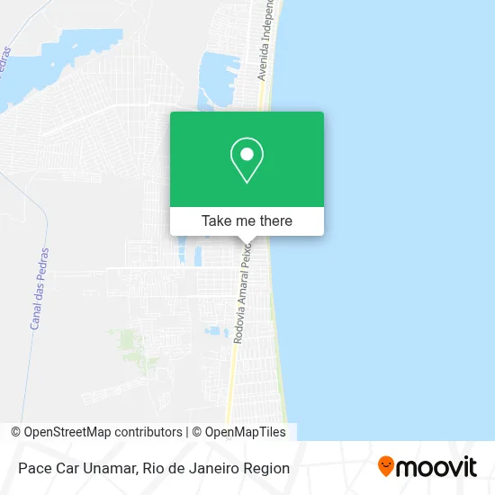 Pace Car Unamar map