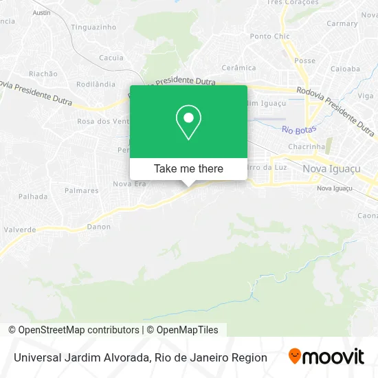 Universal Jardim Alvorada map