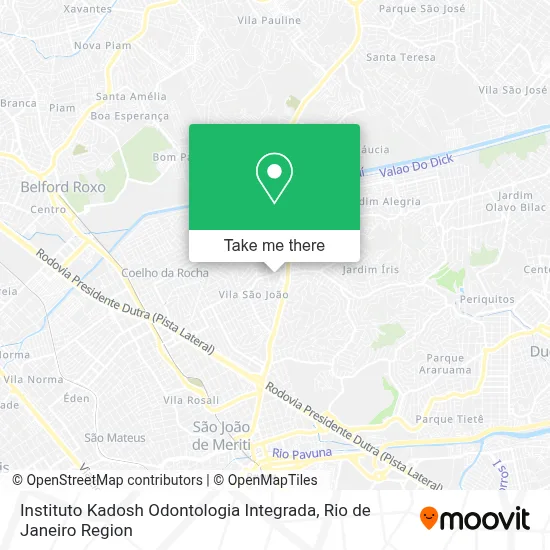 Instituto Kadosh Odontologia Integrada map