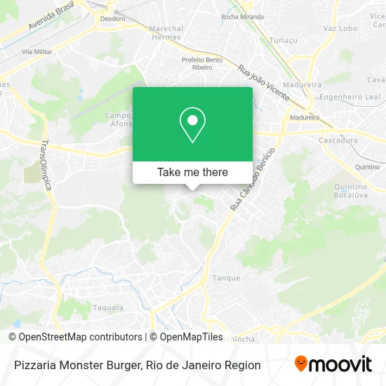 Pizzaria Monster Burger map