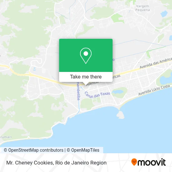 Mr. Cheney Cookies map