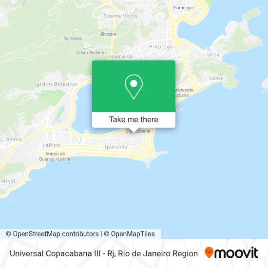 Universal Copacabana III - Rj map