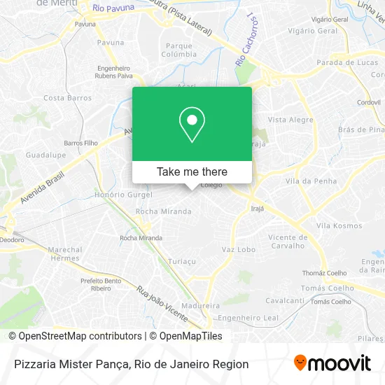 Pizzaria Mister Pança map