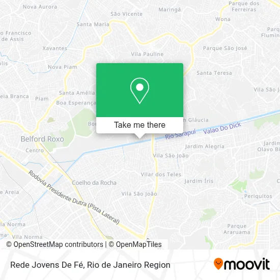 Rede Jovens De Fé map