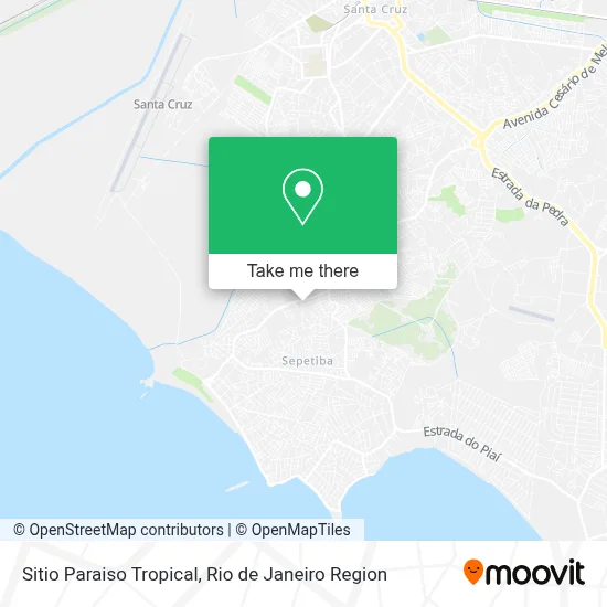 Sitio Paraiso Tropical map