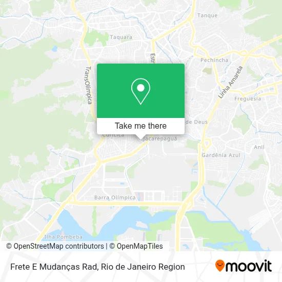 Frete E Mudanças Rad map