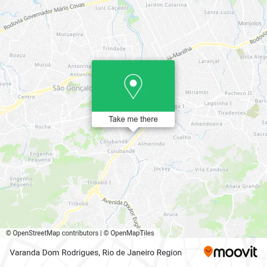 Varanda Dom Rodrigues map