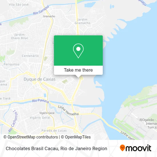 Chocolates Brasil Cacau map
