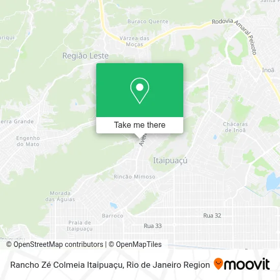 Rancho Zé Colmeia Itaipuaçu map