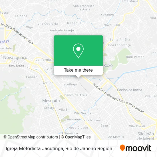 Igreja Metodista Jacutinga map
