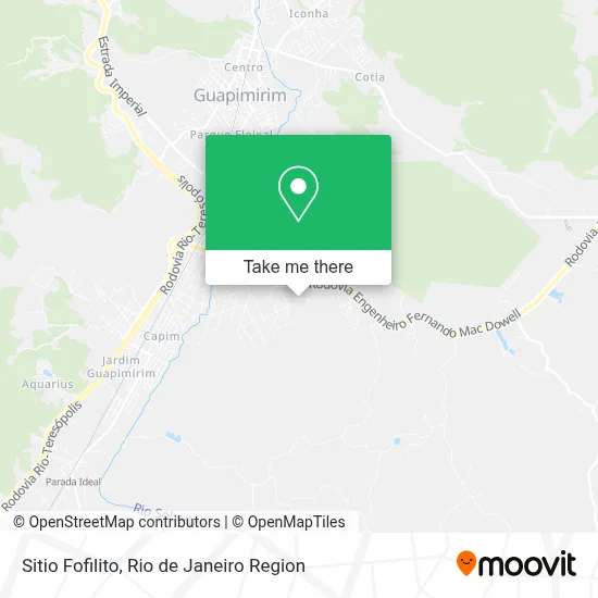 Sitio Fofilito map