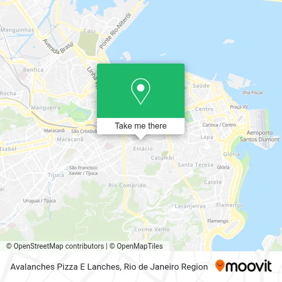Avalanches Pizza E Lanches map
