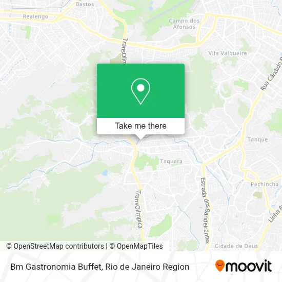 Bm Gastronomia Buffet map