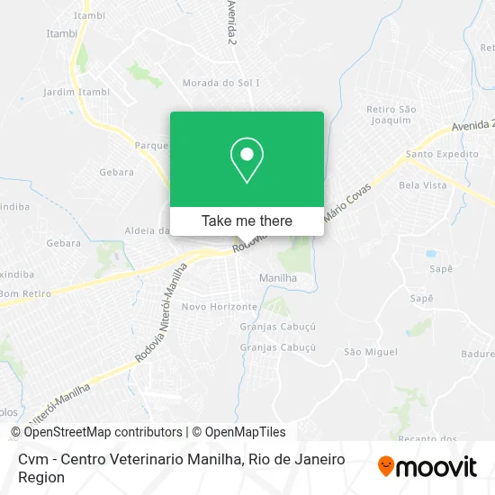 Cvm - Centro Veterinario Manilha map
