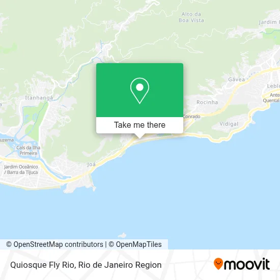 Quiosque Fly Rio map