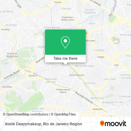 Ateliê Daayymakeup map