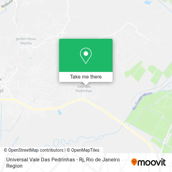 Universal Vale Das Pedrinhas - Rj map