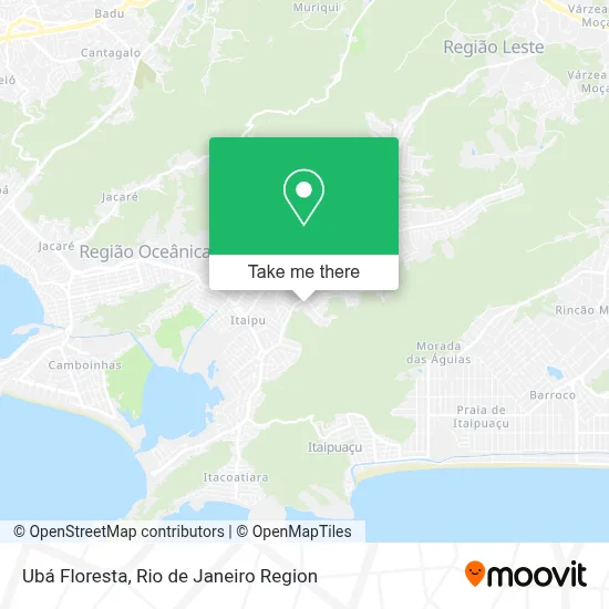 Ubá Floresta map
