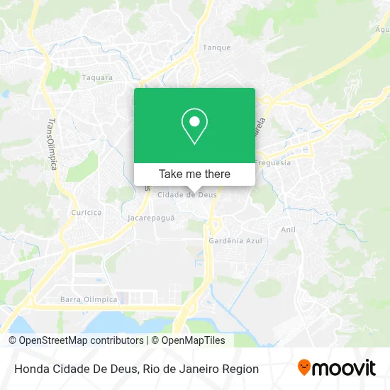 Honda Cidade De Deus map