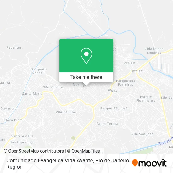 Comunidade Evangélica Vida Avante map