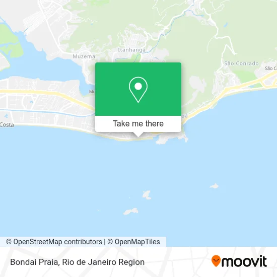 Bondai Praia map