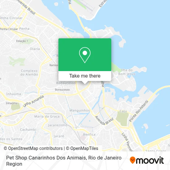 Pet Shop Canarinhos Dos Animais map