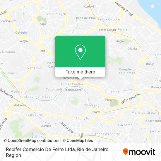 Recifer Comercio De Ferro Ltda map