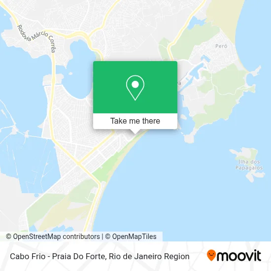 Cabo Frio - Praia Do Forte map