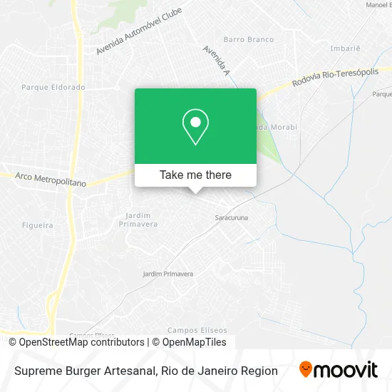 Supreme Burger Artesanal map