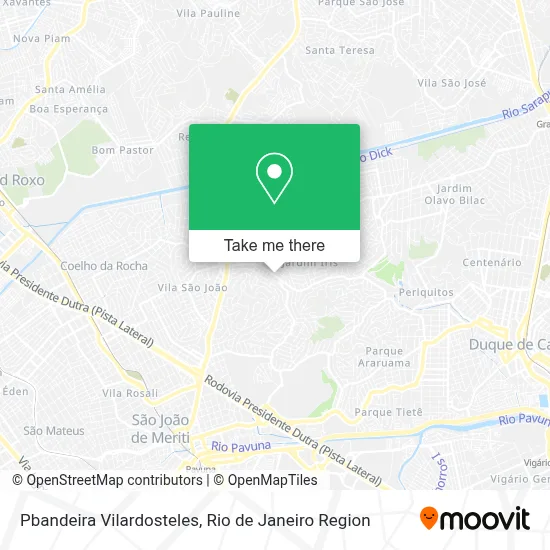 Pbandeira Vilardosteles map