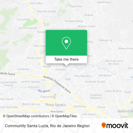 Community Santa Luzia map