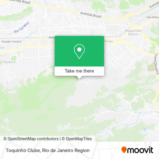 Toquinho Clube map