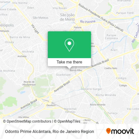 Odonto Prime Alcântara map