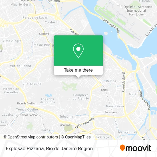 Explosão Pizzaria map