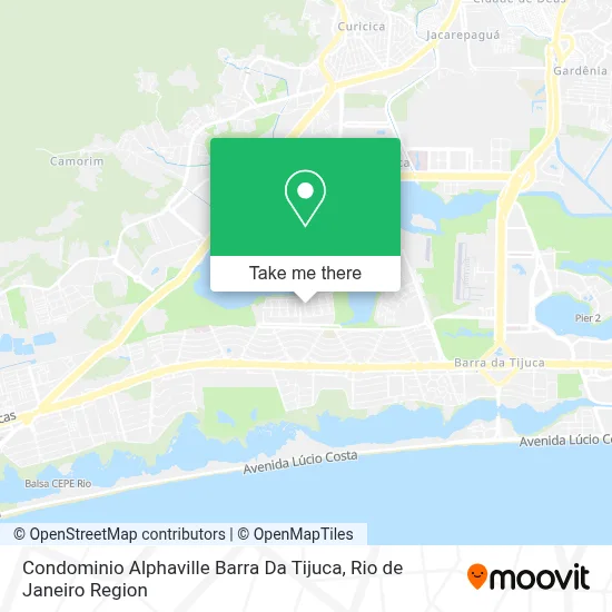 Condominio Alphaville Barra Da Tijuca map
