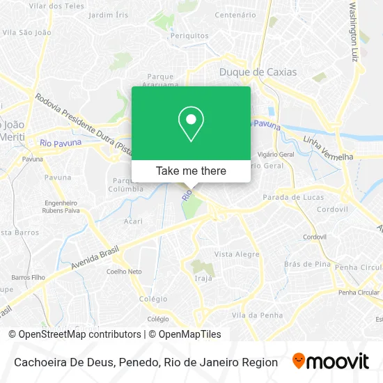 Cachoeira De Deus, Penedo map