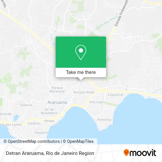 Detran Araruama map
