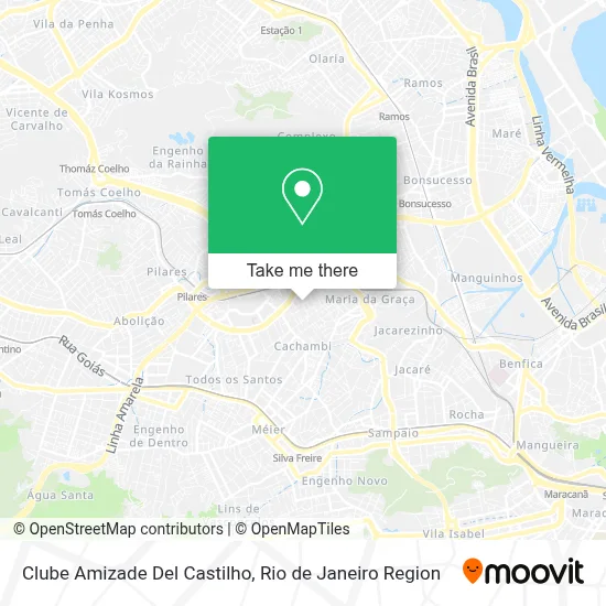 Clube Amizade Del Castilho map