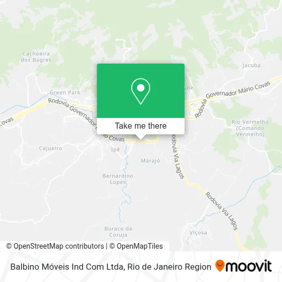 Balbino Móveis Ind Com Ltda map