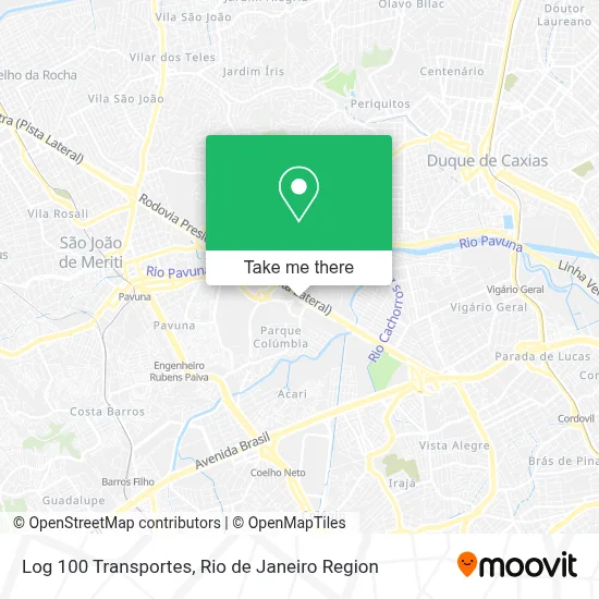 Log 100 Transportes map