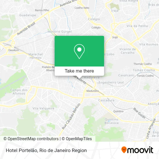 Hotel Portelão map