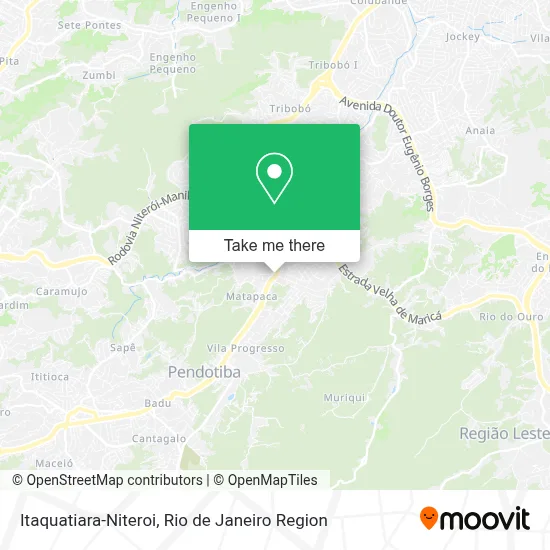 Itaquatiara-Niteroi map