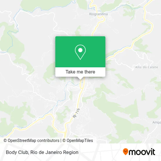 Body Club map