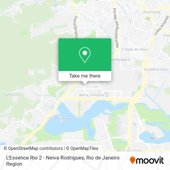 L’Essence Rio 2 - Neiva Rodrigues map