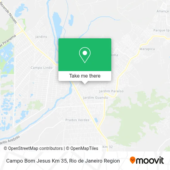 Campo Bom Jesus Km 35 map