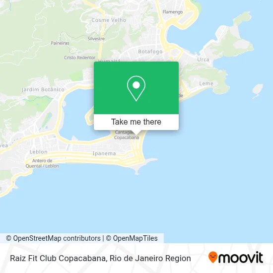 Raiz Fit Club Copacabana map