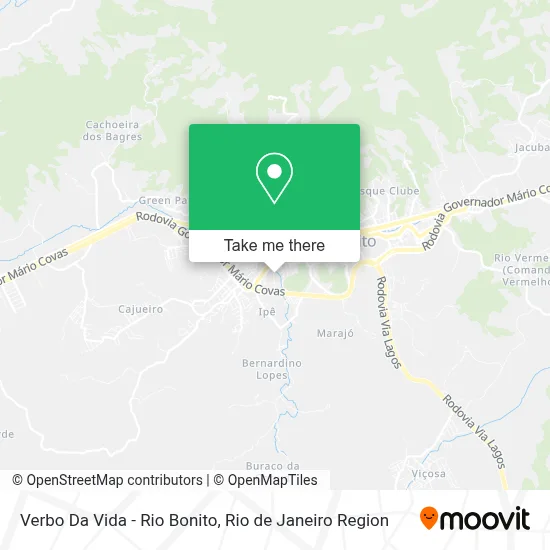 Verbo Da Vida - Rio Bonito map