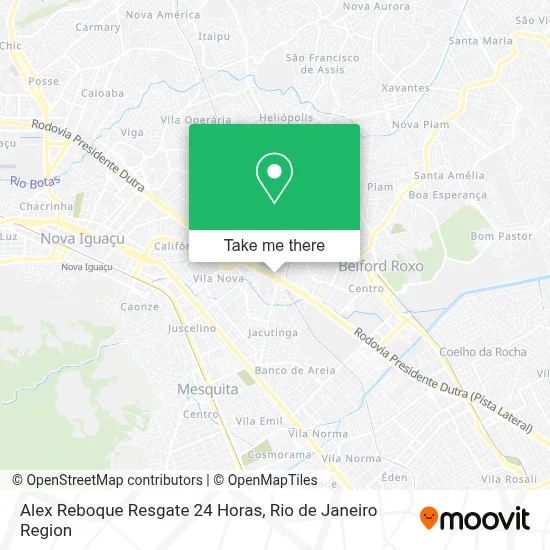 Alex Reboque Resgate 24 Horas map