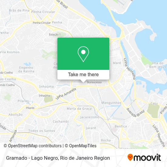 Gramado - Lago Negro map